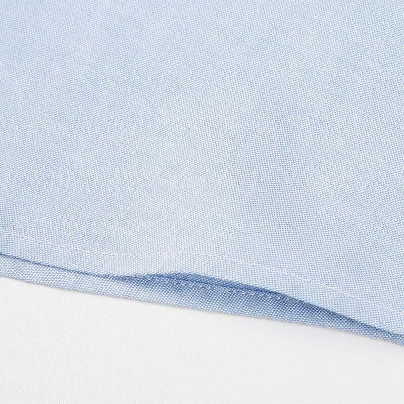 TRIES Men's Embroidered Long-Sleeve Cotton Shirt