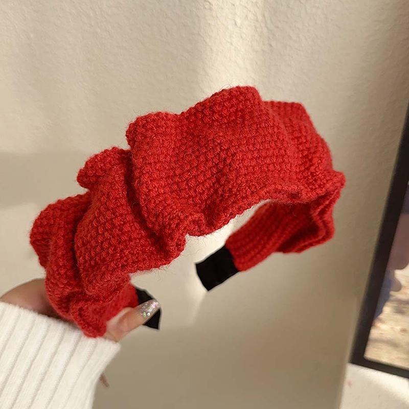 

Ретро универсальные повязки на голову высокого качества сладкий обруч для волос для женщин и девочек мыть лицо широкий ободок для волос аксессуары для волос подарки красный