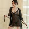 Plus Size Padded Cup Lace Lingerie - Sexy Two-Piece Set