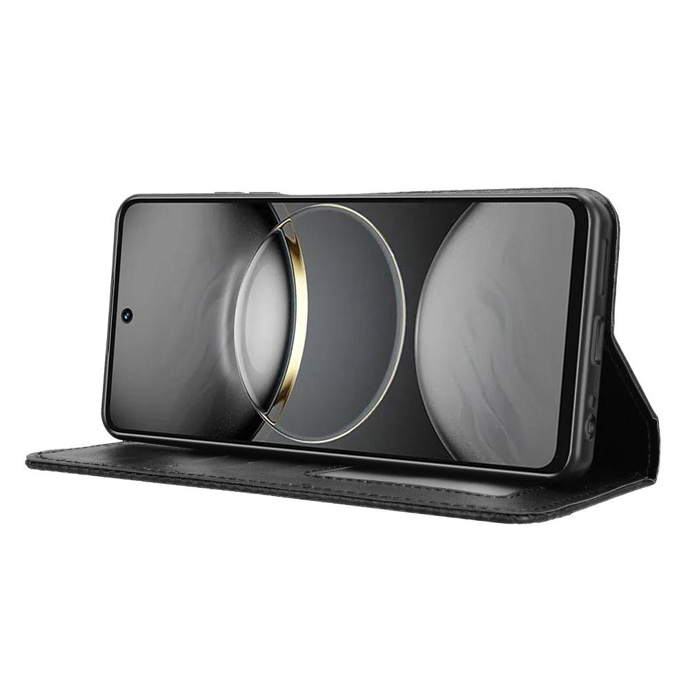 For TECNO Spark 30 4G KL6 Leather Case Wallet Stand Retro Texture Phone Cover