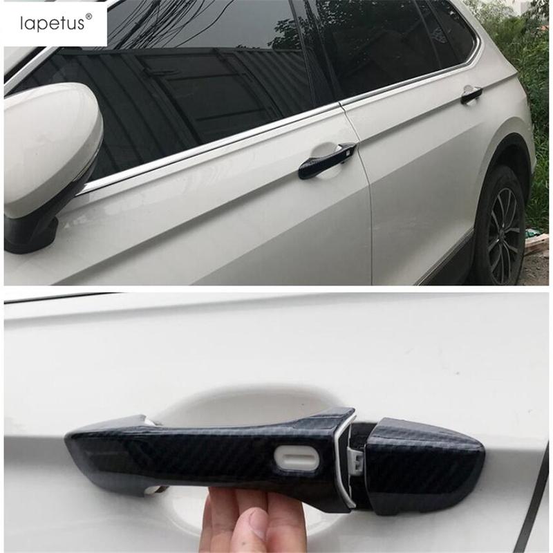 Car Door Handle Molding Decoration Cover Trim Fit For Volkswagen VW Tiguan MK2 2016 -  ABS Chrome / Carbon Fiber Accessories