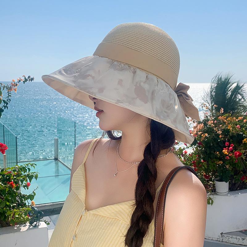 Premium Sense Fisherman Hat Children Summer Pastoral Big Eaves Breathable Sun Protection Hat Outdoor UV Protection Beach Hat