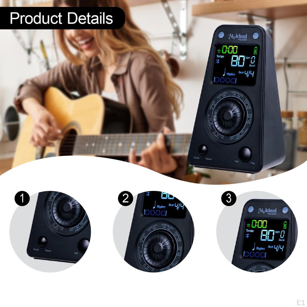 Digital Metronome for Piano Beat Tempo Adjustable Control with Timer Birthday Electronic