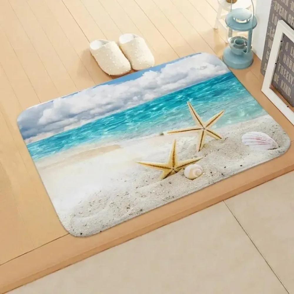 Ocean Element Floor Mat Living Room Bedroom Entry Doormat Rugs Kitchen Front Door Mats Non-slip Rug Floor Mat Home Decor