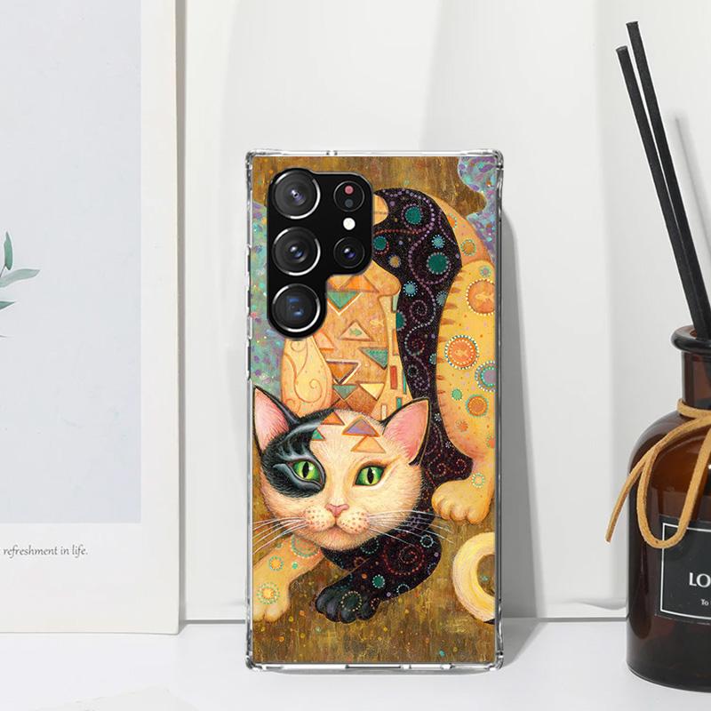 Kiss by Gustav Klimt Desig Phone Case For Samsung Galaxy S26 S25 Edge S24 FE S23 S22 Ultra S21 Plus S20 + Art Fundas Back Cover