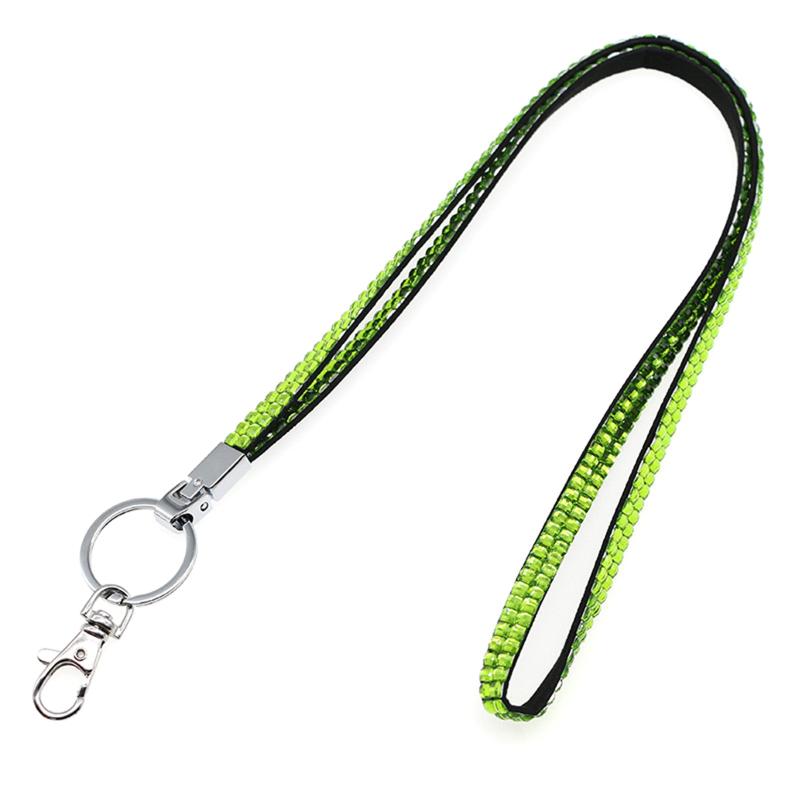 Strong Rhinestone Card Holder Lanyard with Advanced Tensile Durability for School Events and Office Staff