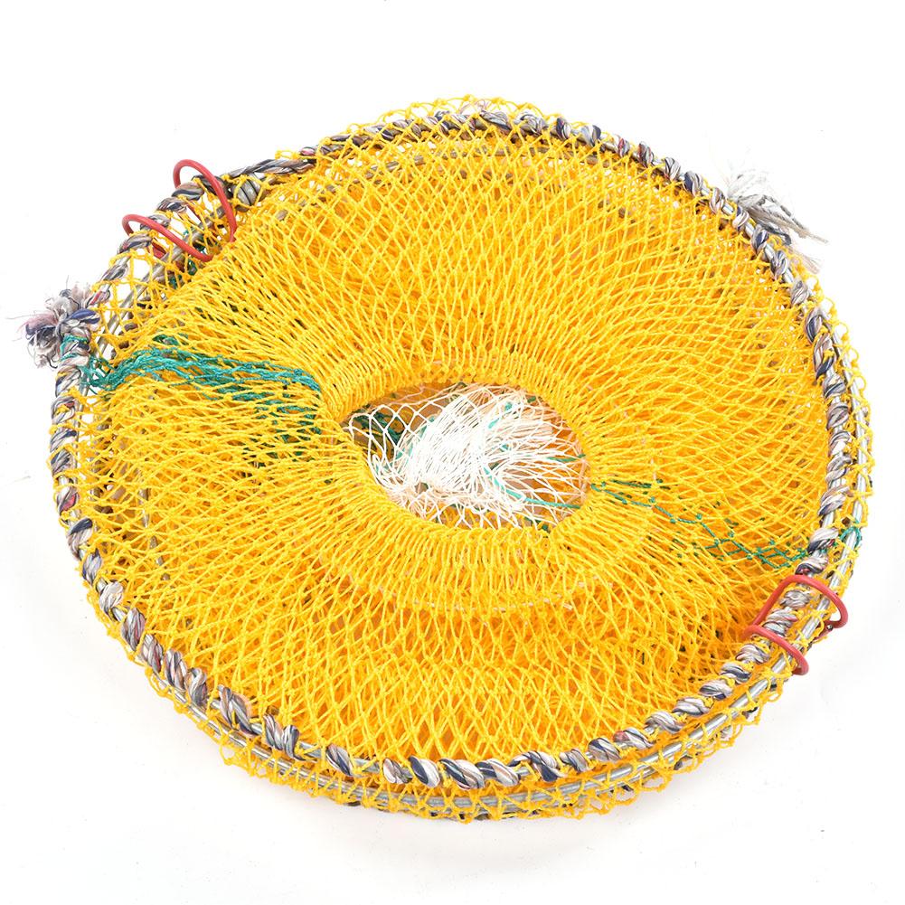 Portable Folding Fishing Net Bait Shrimp Cage Crab Lobster Trap Lures Nets