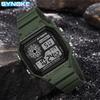 New Top Brand Lightweight Square Classic Student Watch Electronic Watch Luminous Waterproof Sport Men's Small Square Watch