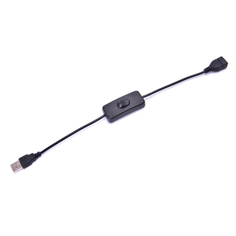 28Cm Usb Cable With Switch On/Off Cable Extension Toggle For Usb Lamp Usb Fan