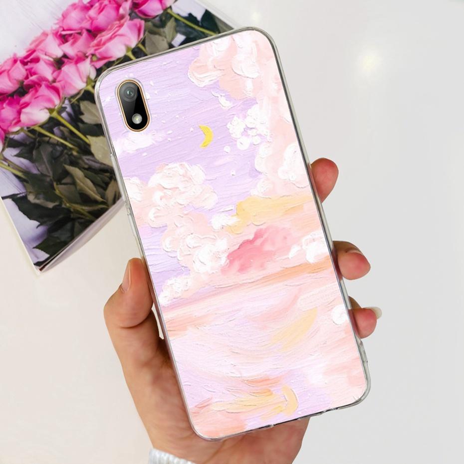Schöne Hülle mit Aufdruck für Huawei Y5 (2019) AMN-LX9 Weiche Silikon-TPU-Rückabdeckung Für Huawei Y5 2019 Handyhüllen