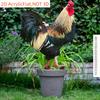 Vibrant Rooster Acrylic Garden Yard Stake, 2D Cute Animal Outdoor Decor for Lawn, Patio, Farm & Backyard