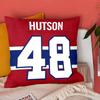 1Pc Hockey Jersey Pillowcase Polyester 2D Double-Sided Print Number 48 Throw Pillow Cover For Bedroom Living Room Man Cave Decor