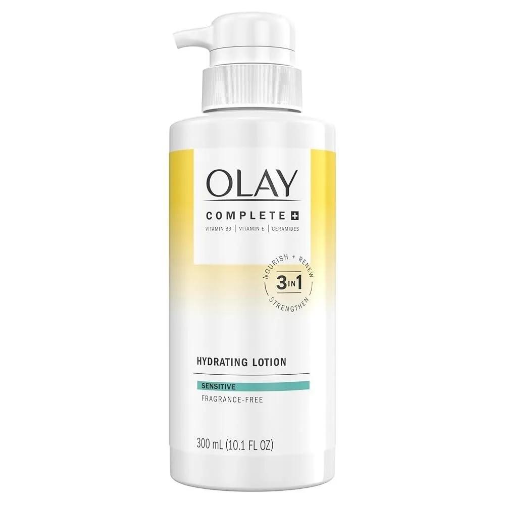 

Olay Complete+ Hydrating Lotion Unscented 270ml 10.1 fl oz 3-in-1 Nourishing Face Lotion for All Skin Types Containing B3 E Formula For all skin types