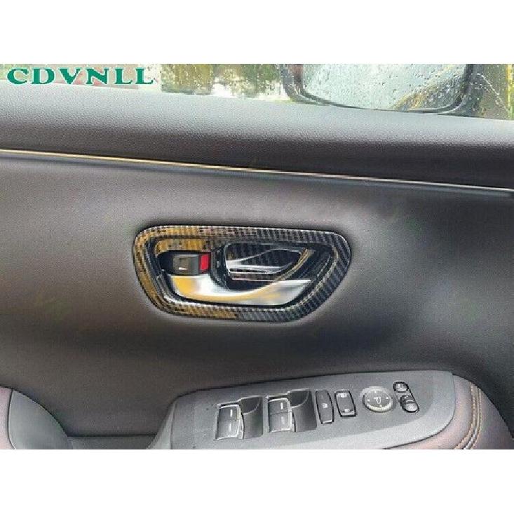 Inner Door Handle Bowl Panel Cover For Honda HR-V HRV -2024 ABS Carbon Fiber
