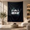 Decorative Tapestry,Green Day Printed Wall Art, Lightweight Wall Hanging For Bedroom Background