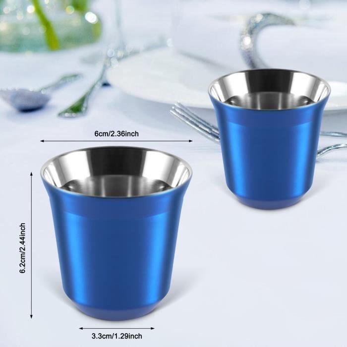 Espressokopper - Noname - 170 ml - Rustfritt stål 304 - Sett med 2 - Tåler oppvaskmaskin