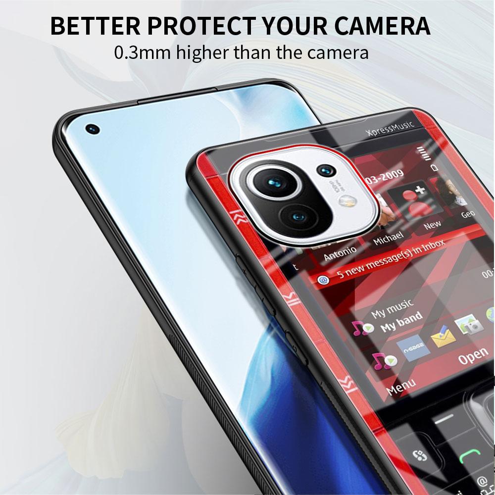 Magnetic Radio Tape Cassette Glass Case For Xiaomi Poco X3 NFC 11 Lite 11T F3 M3 Redmi Note 11 10 9 8 Pro 10S 9S Phone Cover