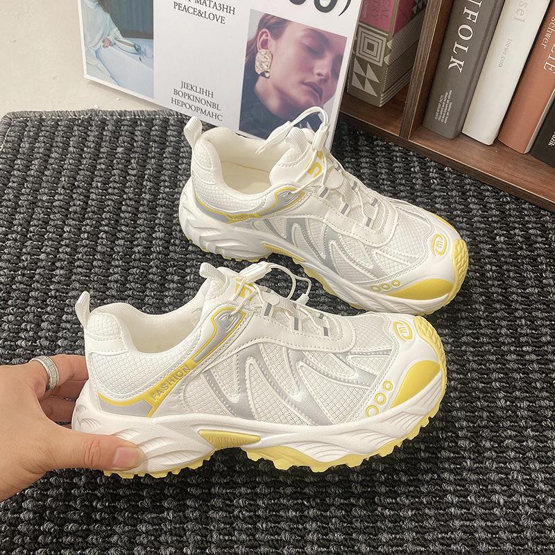 

Children s new summer thin breathable mesh shoes versatile mesh casual sports running shoes 40 жёлтый