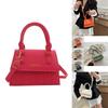 Stylish 2024 Spring Korean Vintage Casual Handbag In Black Khaki Orange Green And Pink Colors
