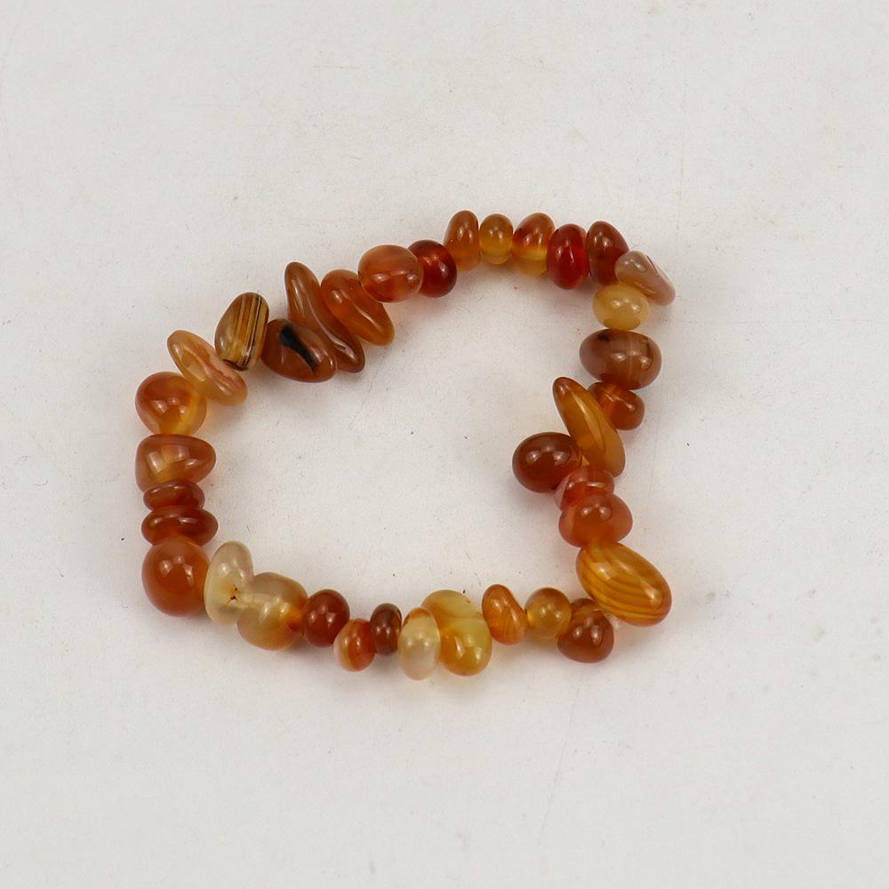 Handmade Beaded Natural Crystal Crushed Stone Bracelet B54