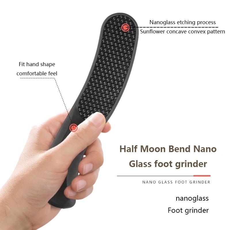 Professional Heel Dead Skin Calluses Remover Feet Scrubber Grinder Nano Glass Foot File Household Manual Pedicure Foot Care Tool