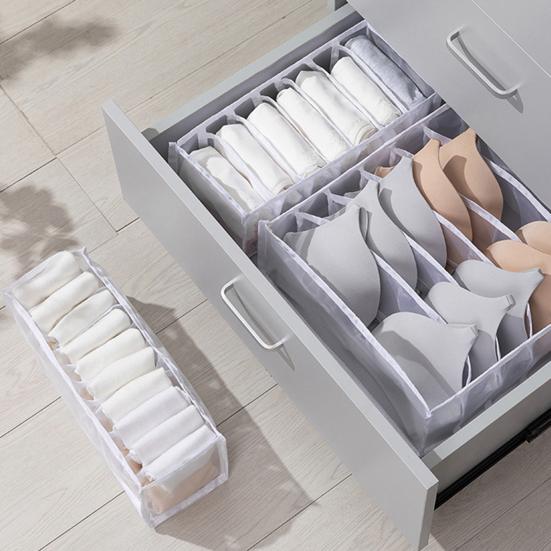 Úložný box na podprsenku Velkokapacitní klasifikovaný Ventilovaný 6/7/11 Mřížky Úložný box na spodní prádlo Potřeby pro domácnost