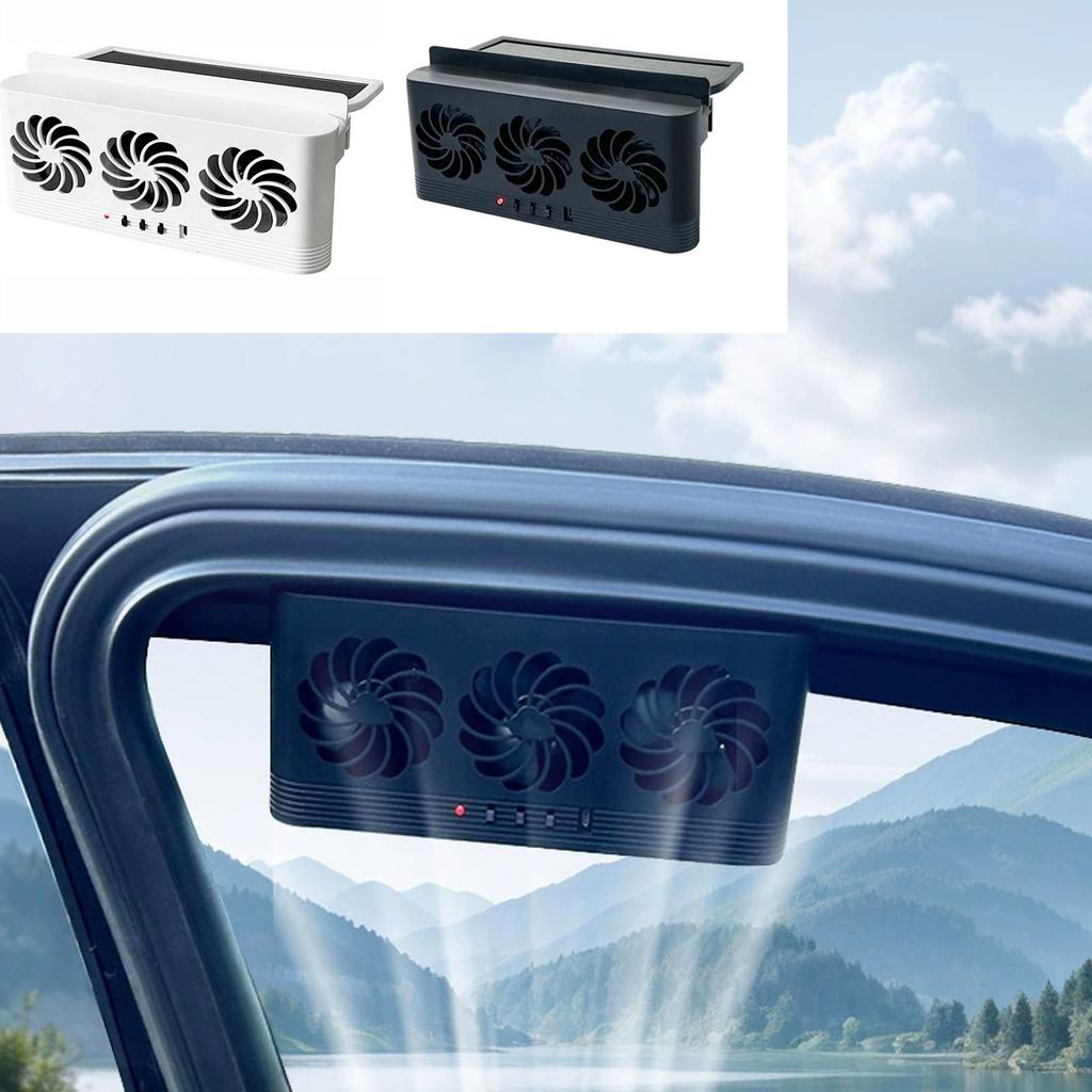 Car Solar Powered Exhaust Fan, Solar Power Car Exhaust Fan W/3 , Car Solar Powered Exhaust Fan, Window Mount Car Radiator Fan For Car,