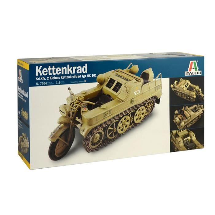 Maquette Véhicule Militaire - ITALERI - Sd.Kfz. 2 HK 101 Kettenkrad - Plastique - Unique - 32.9 Cm