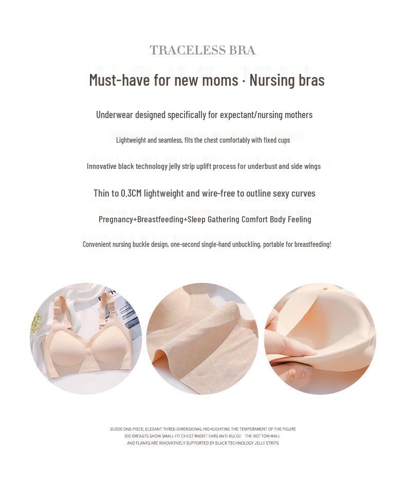 Seamless Plus Size Sports Bra: Bust Minimizer & Anti-Sagging Support for Maternity and Full Figures