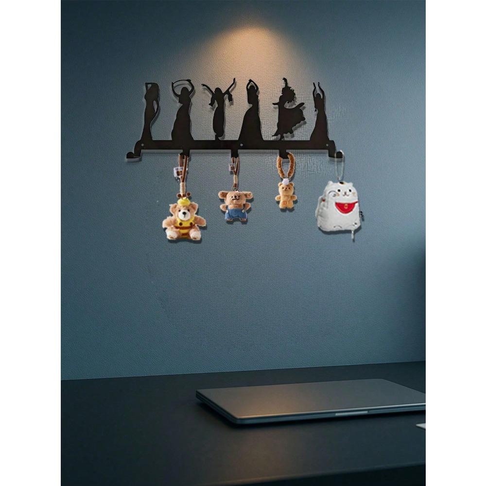 Metal Wall Hook, Ballet Dancer Key Holder, Rustproof Coat Rack for Bathroom, Entryway, Towel Hanger, Umbrella Stand, Unique Home Decor Gift
