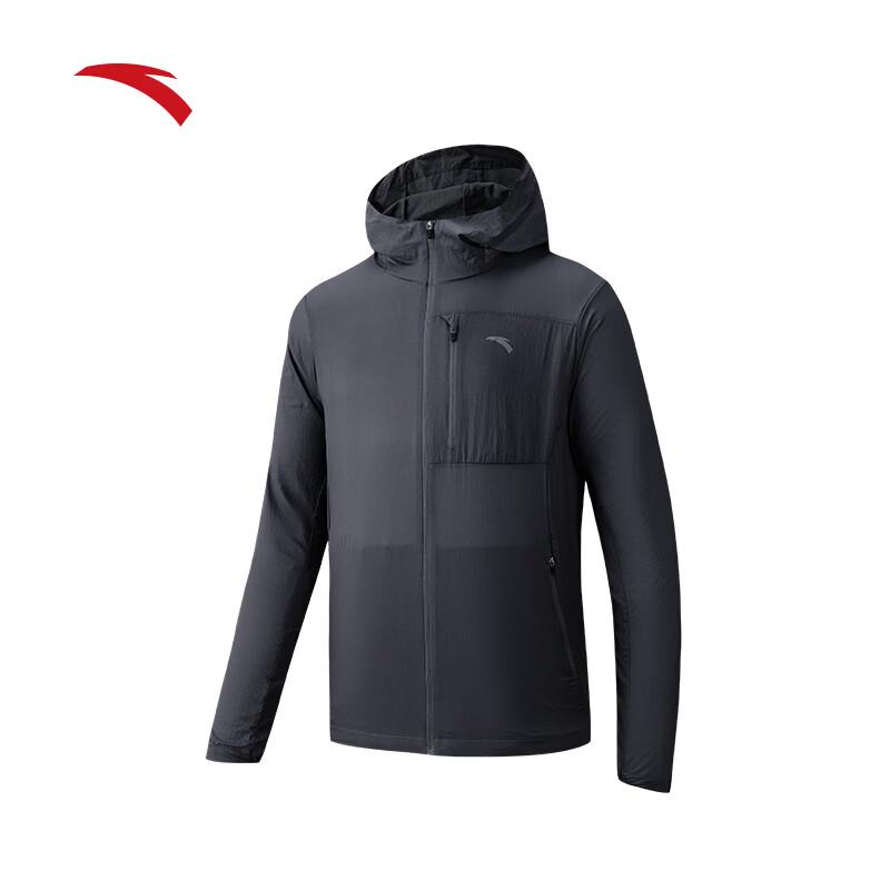 Anta Men s Light Shield Sun Protection Ice Silk Hooded Sports Jacket XL