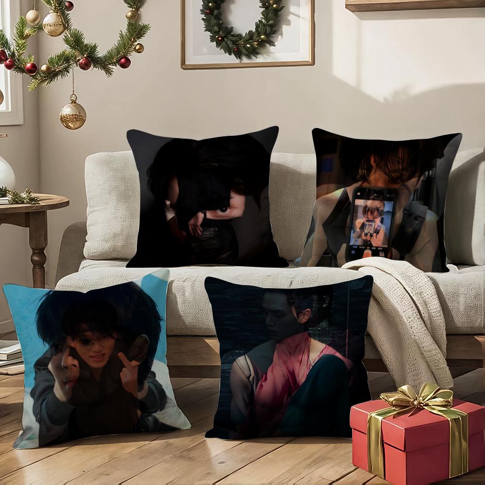 Song Kang Actor Cushion Cover Pattern Printed Pillowcase For Living Room Sofa Cushion Cover & Bedroom Decor