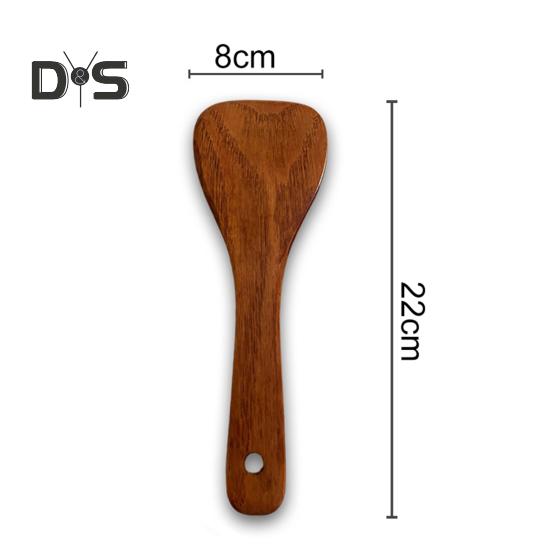 Cucchiaio Per Riso In Legno Naturale - Paletta Antiaderente Per Servire Riso, Patate E Insalate | 3 Stili E Colori - Foto 7