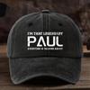 Cap with PAUL Fashion Print Outdoor Fishing Leisure Vacation Hat for GrandpaAppropriate for Any Season