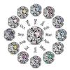 Genuinecopper 12 Month Round Star Shining Zircon Charms Beads Fit 3Mmoriginal Bracelets Fine Diy Birthday Jewelry