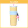 316 Stainless Steel Insulated Travel Mug With Straw And Carrying Rope For Office And Outdoors