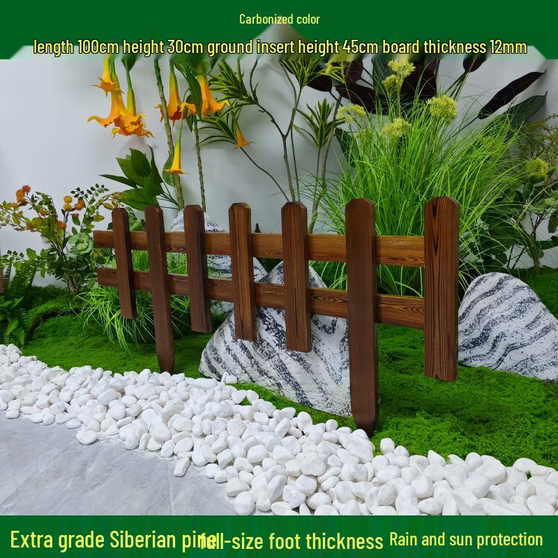 Outdoor Garden Decorative Wooden Picket Fence for Yard and Flower Beds