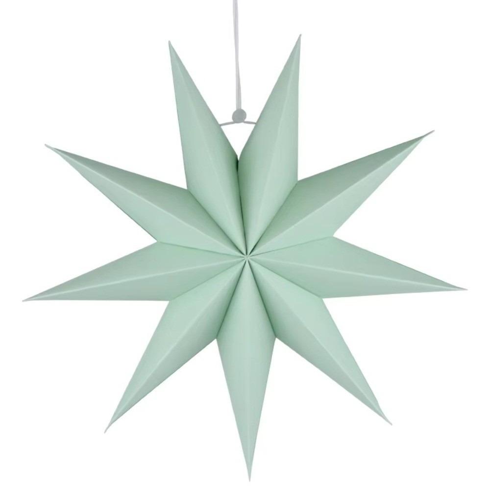 New 30cm Star Lanterns 9-Pointed DIY Crafts Christmas Decorations Folding Party Decorations Birthday Party