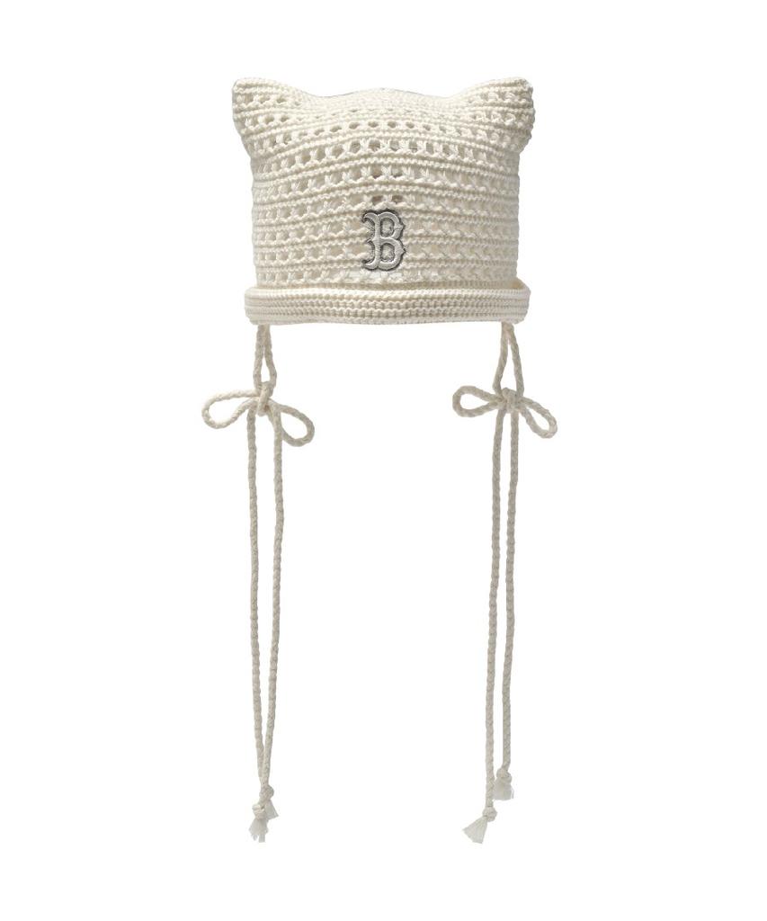 Emelbi Summer Ribbon Meow Beanie Bos (Cream)