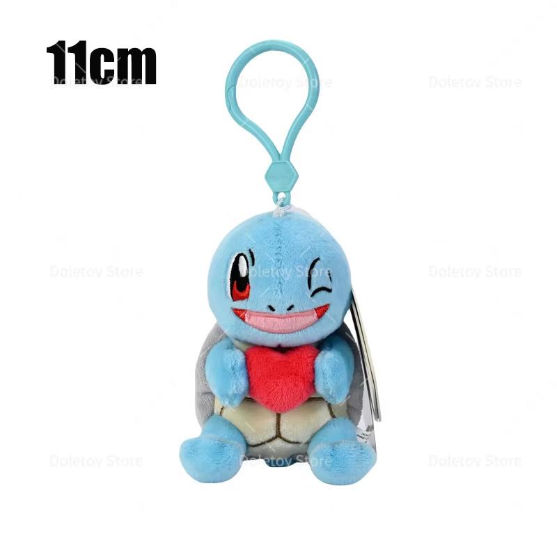 32 Styles Original Pokemon Plush Keychain Pikachu Bulbasaur Gengar Mimikyu Plusle Minun Cute And Charming Backpack Pendant Keyring Present