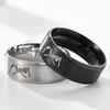 Fashion I Love You Hand In Hand Stainless Steel Ring for Couples - Promise Engagement Wedding Anniversary  Gift