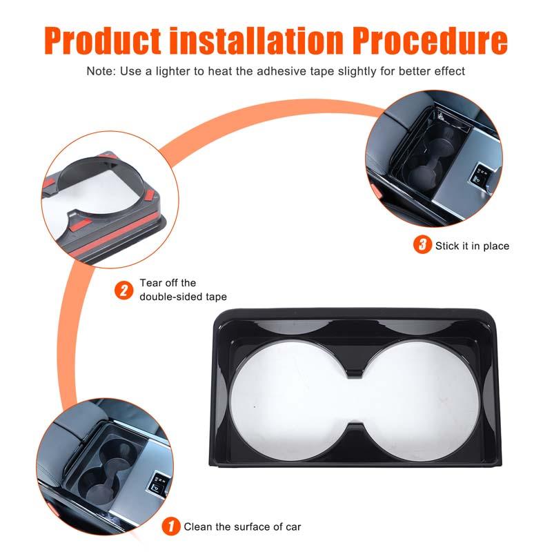 Bil Mittkonsol Vattenmuggshållare Ram Trim Klistermärken För Land Rover Range Rover VELAR Evoque 2024 2025 Interiörtillbehör