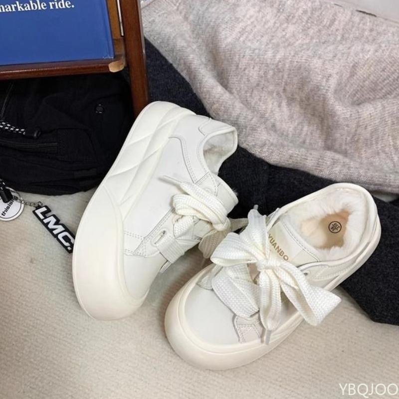 Fashion Thick soled big toe bread shoes winter thick women's warm simple comfortable daily casual lightweight cotton shoes