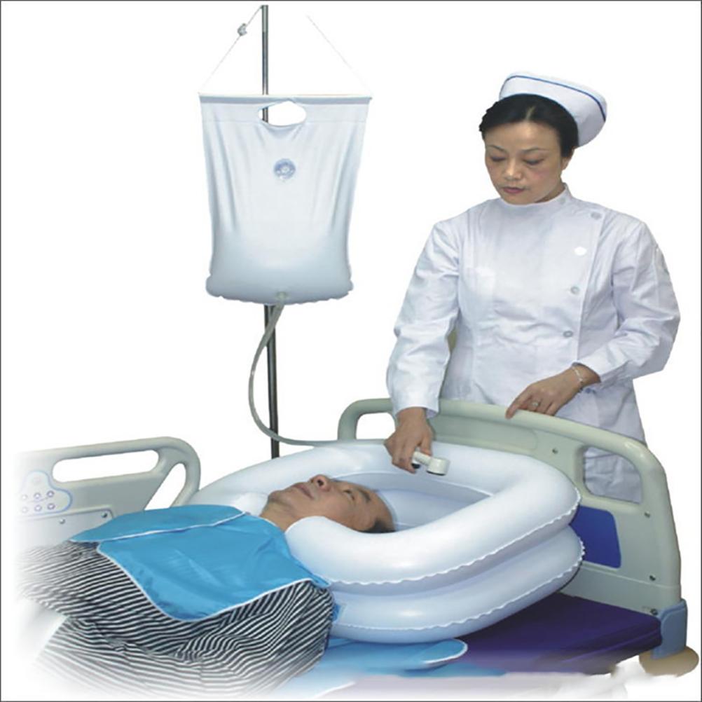 Inflatable Hairwash Basin Shampoo Basin Bathing Aid Wash Hair PVC Foldable Shampoo Basin Wash Basin