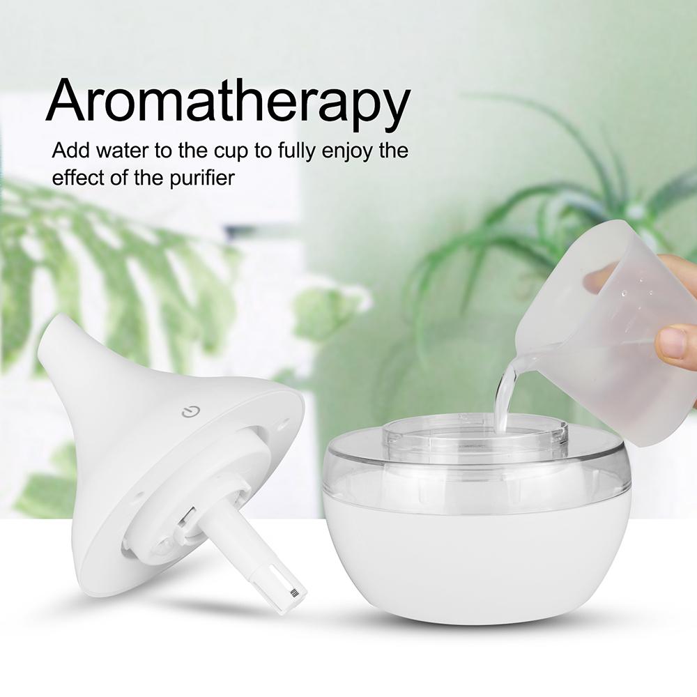 Air Humidifier Mini Ultrasonic USB Essential Oil Diffuser Purifier Aroma Anion 300ML Mist Maker for Home Car with LED Night Lamp