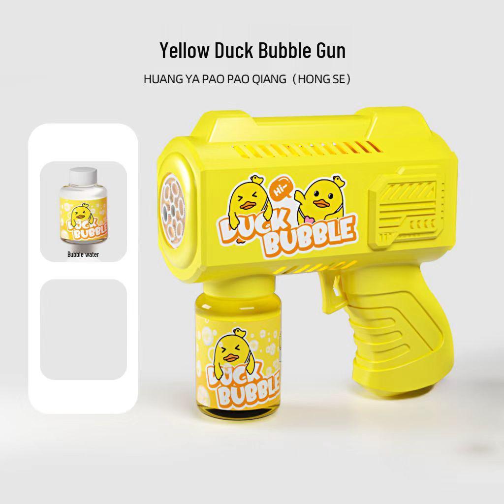 Automatic Space Bubble Gun - Luminous Handheld Toy for Kids