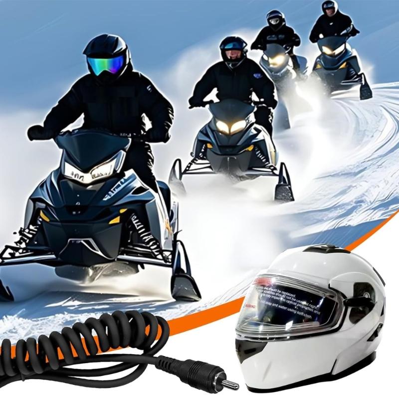 Plastová topná linka pro helmu s vysokou vodivostí pro lyžování a zimní sporty, vodotěsná, vyhřívaná šňůra pro štít