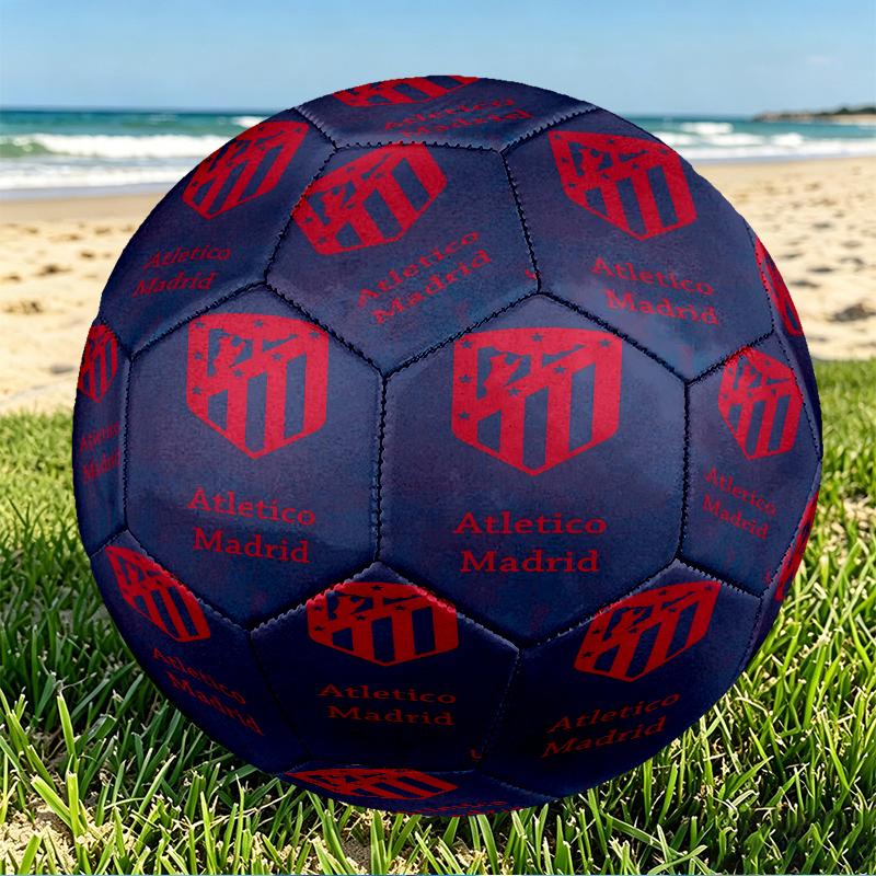 Football Club Print Size 5 Soccer Ball, PU Wear Resistant Football for Match Training and Daily Practice, Birthday Gift for Soccer Fans