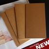 Standardowy notes podróżny, 21x11, Strony z papieru kraftowego zszywane siodłowo