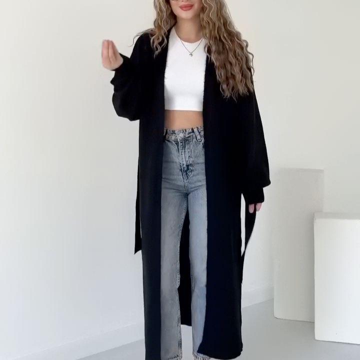 2025 Cross-border European and American Style Women's Clothing Amazon Loose Lazy Versatile Knee Jacket Casual Fashion Suit